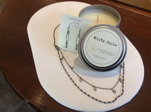 Vintage-Inspired Set & Candle
