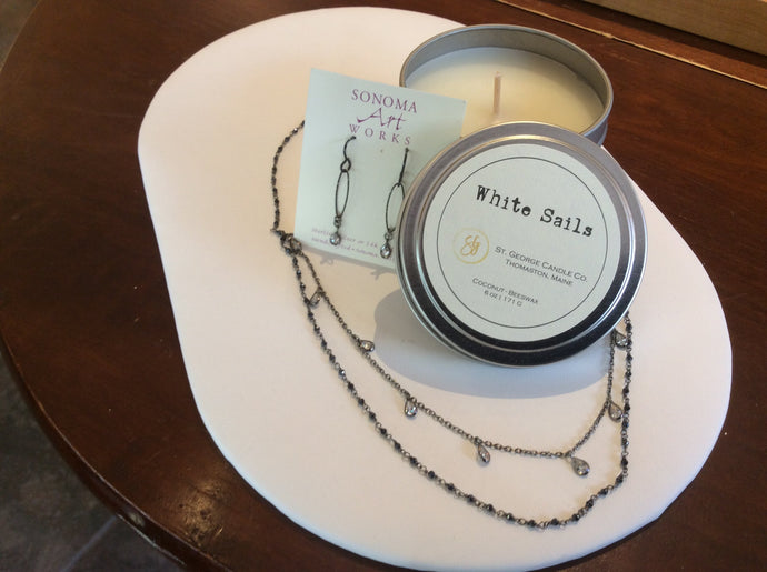 Vintage-Inspired Set & Candle